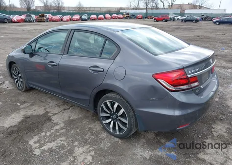 2015 Honda Civic Ex-L from USA, damaged, VIN 2HGFB2F96FH537774